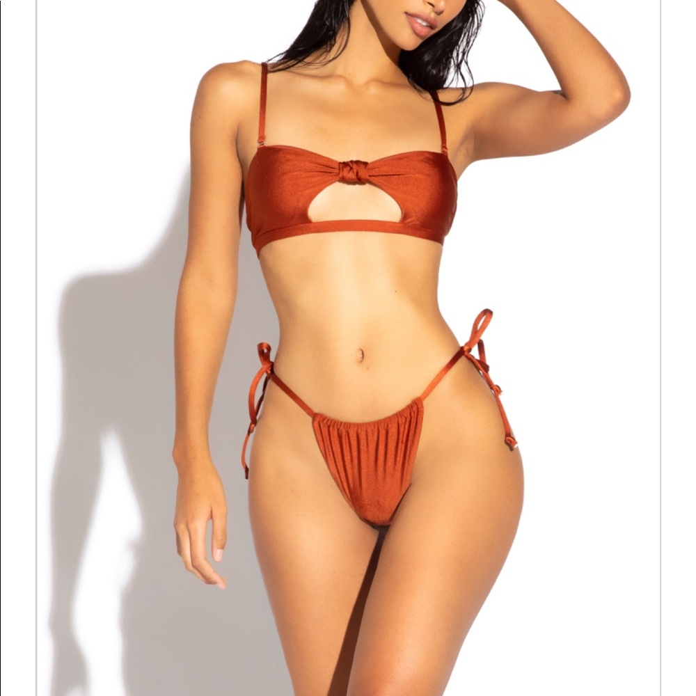 Rust Orange Bikini (Top and Bottom Included)